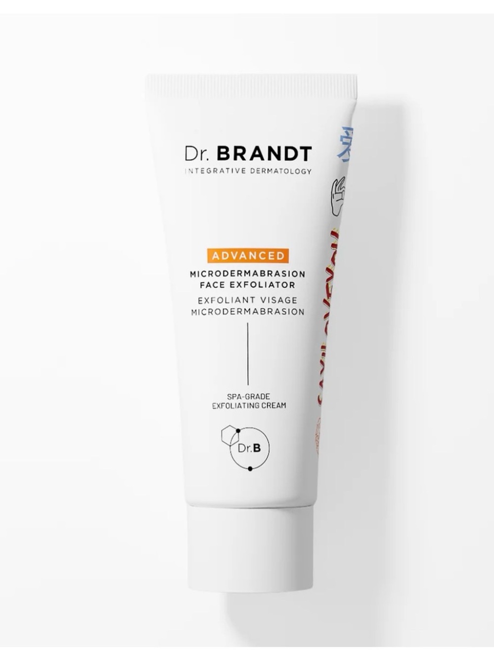 Dr. Brandt Advanced Microdermabrasion Face Exfoliator - White with Orange Accent